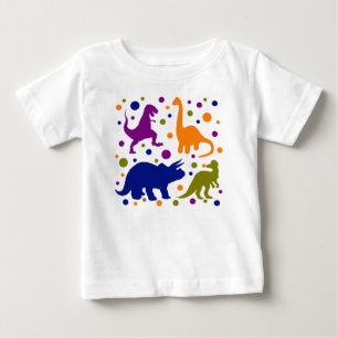 T-shirt Pour Bébé Dinosaur pois coloré pois bébé enfants
