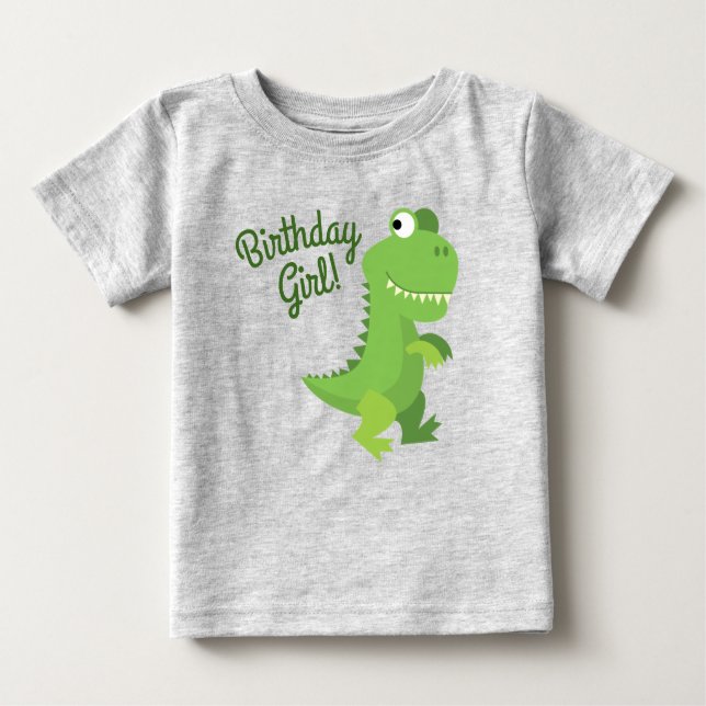 T-shirt Pour Bébé Dinosaur T-rex Enfants 1er anniversaire Dino Party (Devant)