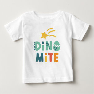 T-shirt Pour Bébé Dinosaure Bébé mignon, Dino Mite Party
