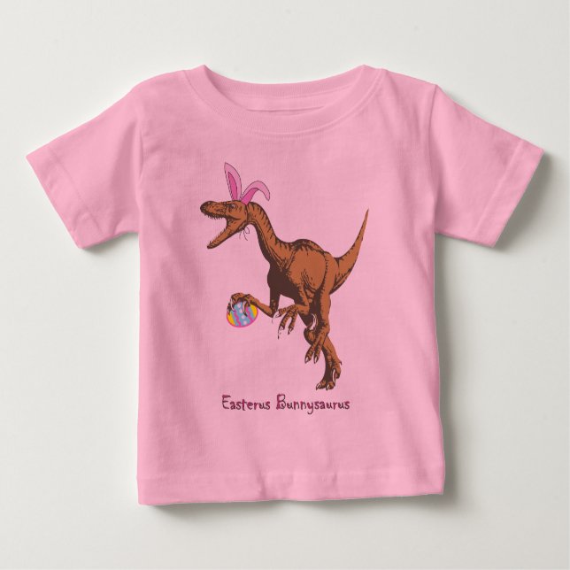 T-shirt Pour Bébé dinosaure de pâques (Devant)