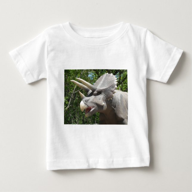 T-shirt Pour Bébé dinosaure de Tricératops (Devant)