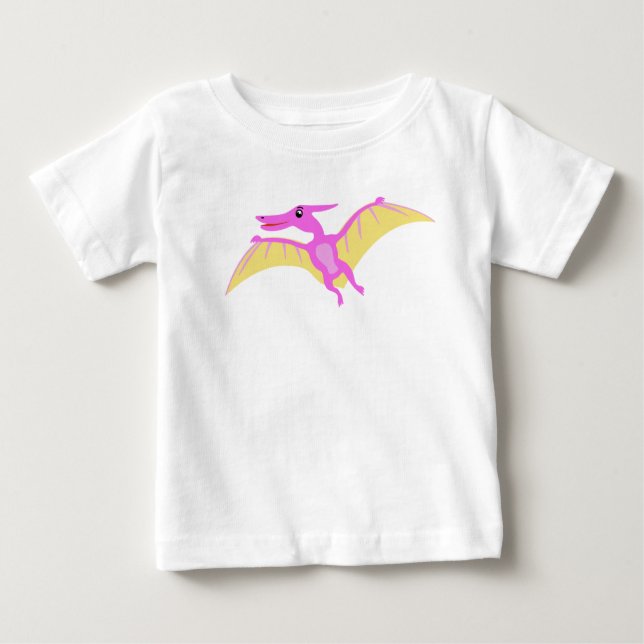 T-shirt Pour Bébé Dinosaure heureux pour les tout-petits (Devant)