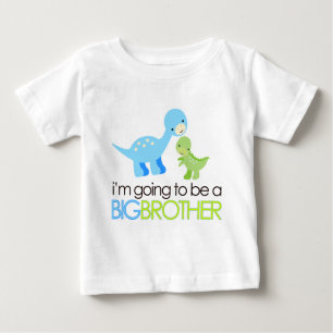 T-shirt Pour Bébé Dinosaure Je vais être un Big Brother