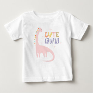 T-shirt Pour Bébé Dinosaure minimaliste CuteSaurus