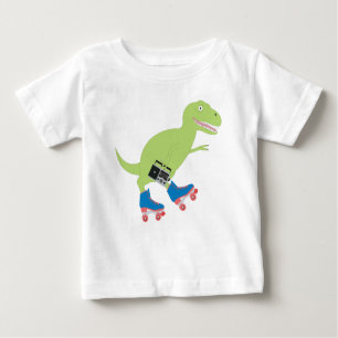 T-shirt Pour Bébé Dinosaure Roller Skating Radio