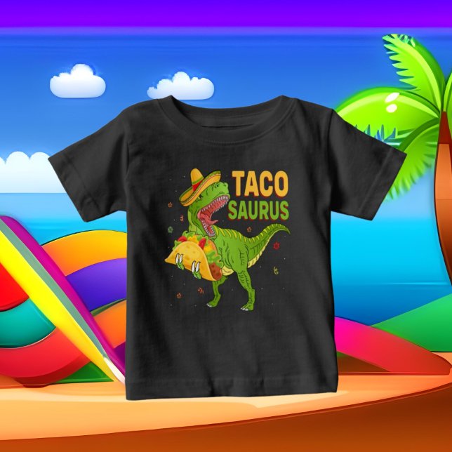 T-shirt Pour Bébé dinosaure taco (Créateur téléchargé)