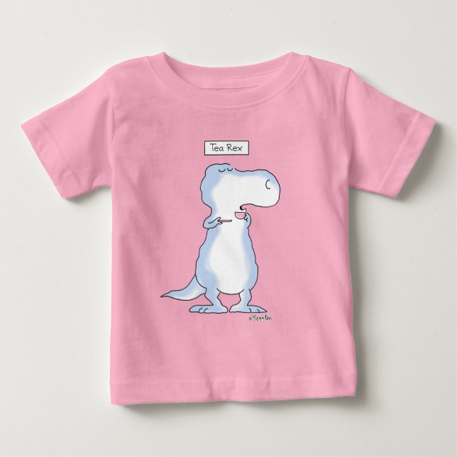 T-shirt Pour Bébé dinosaure TEA REX par Boynton (Devant)