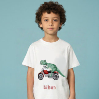 T-shirt Pour Bébé Dinosaurs personalized name