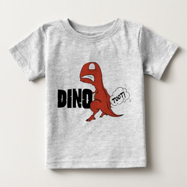 T-shirt Pour Bébé DinoToot : T-Rex Baby (Devant)