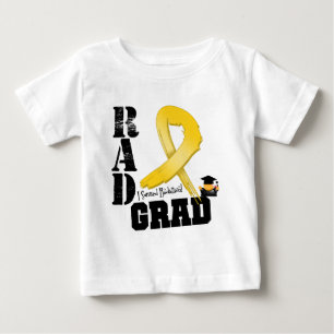 T-shirt Pour Bébé Diplômé de rad de thérapie radiologique de Canc