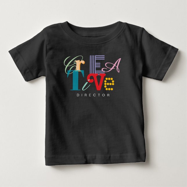 T-shirt Pour Bébé DIRECTRICE CRÉATIVE fun cool (Devant)