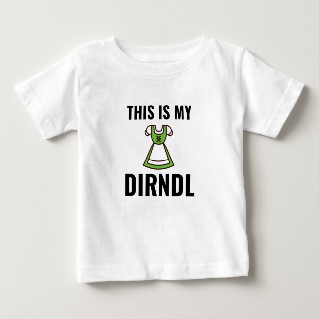 T-shirt Pour Bébé Dirndl (Devant)