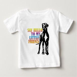 T-shirt Pour Bébé Dis Bonjour À Mon Petit Ami