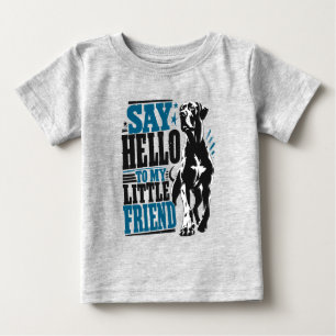 T-shirt Pour Bébé dis bonjour à mon petit ami