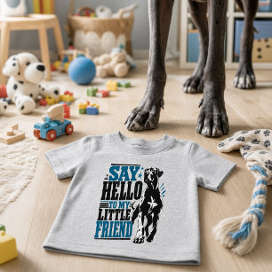 T-shirt Pour Bébé dis bonjour à mon petit ami