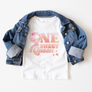 T-shirt Pour Bébé Discothèque rose super Peach Queen Dancing