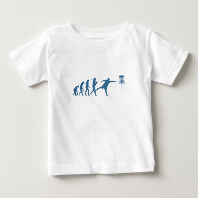 T-shirt Pour Bébé Disk Golf Evolution - Un cadeau amusant pour Disk  (Devant)