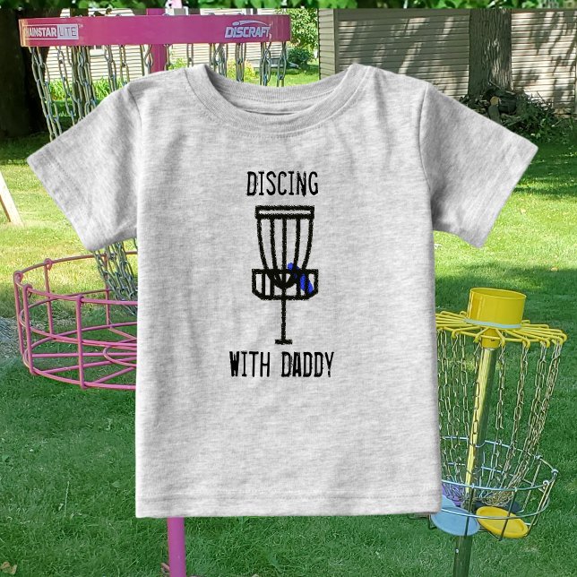 T-shirt Pour Bébé Disque avec la chemise de golf Daddy Disk (Créateur téléchargé)