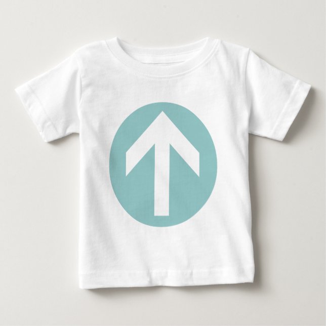T-shirt Pour Bébé Disque fléché (Devant)