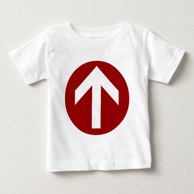 T-shirt Pour Bébé Disque fléché (Devant)