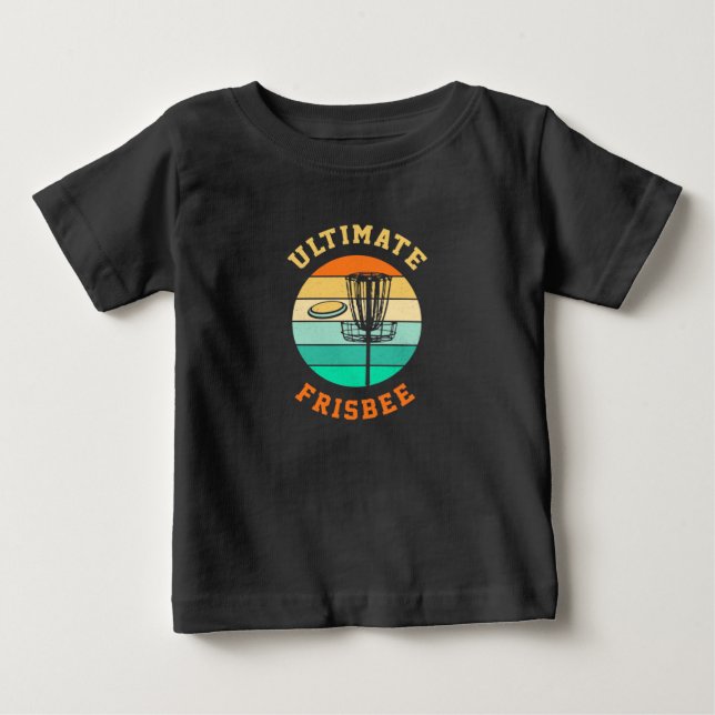 T-shirt Pour Bébé Disque Golf Ultimate Frisbee (Devant)