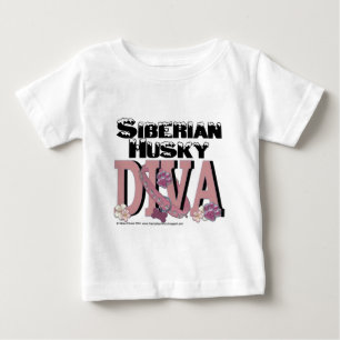 T-shirt Pour Bébé DIVA de chien de traîneau sibérien