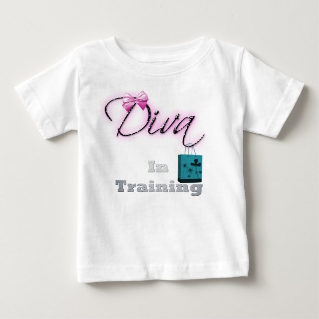 T-shirt Pour Bébé Diva En Formation T-Shirt Bébé (Devant)