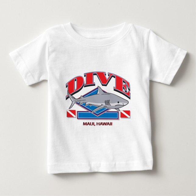 T-shirt Pour Bébé Dive Hawaii, (Devant)