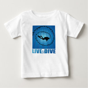 T-shirt Pour Bébé Diver de scuba