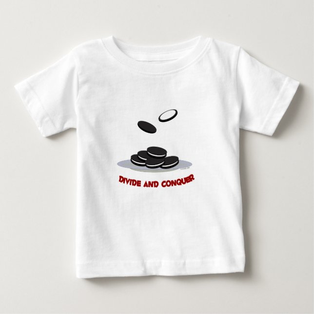 T-shirt Pour Bébé Divisez et conquérez la pièce en t d'enfants (Devant)