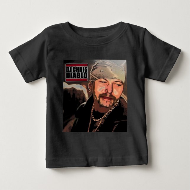 T-SHIRT POUR BÉBÉ DJ CHRIS DIABLO - RASTA (Devant)