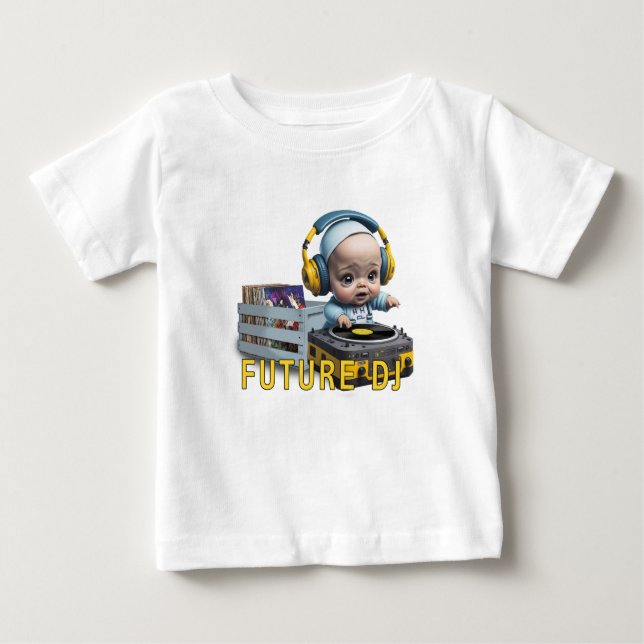 T-shirt Pour Bébé Dj Futur (Devant)