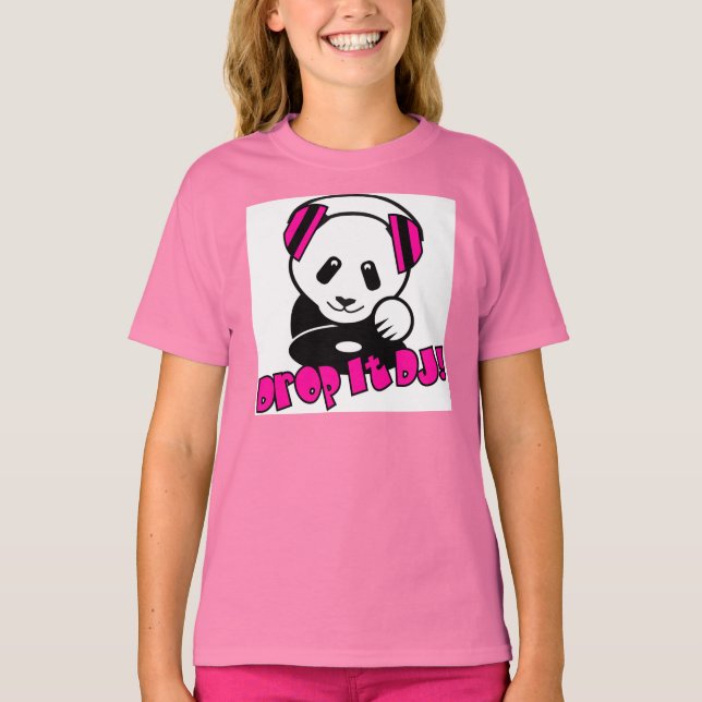 T-shirt Pour Bébé DJ Panda - Drop It DJ ! (Devant)