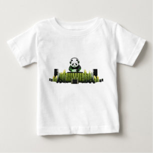 T-shirt Pour Bébé DJ Panda se produisant sur la scène du festival de