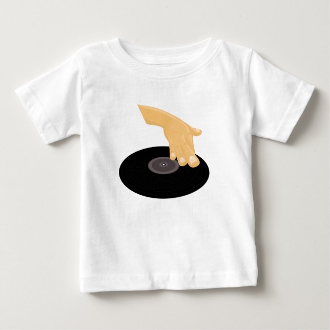T-shirt Pour Bébé DJ Scratch (Devant)