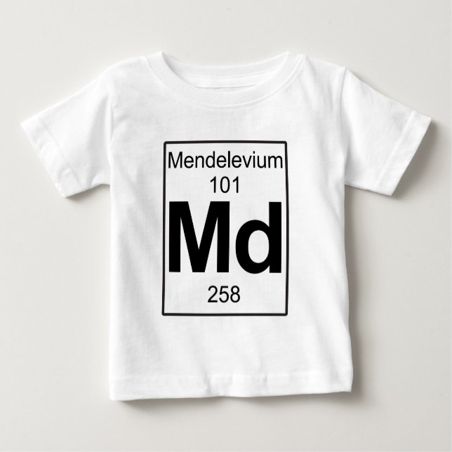 T-shirt Pour Bébé DM - Mendélévium (Devant)