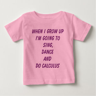 T-shirt Pour Bébé Do Calculus - Girl Power baby tee