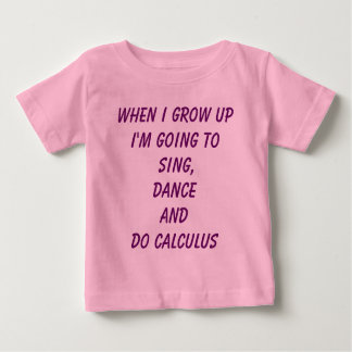 T-shirt Pour Bébé Do Calculus - Girl Power baby tee