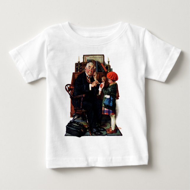 T-shirt Pour Bébé Docteur et poupée (Devant)