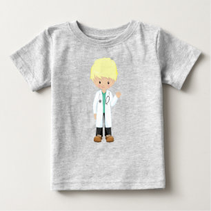 T-shirt Pour Bébé Docteur, Manteau de laboratoire, Médecine, Petit G