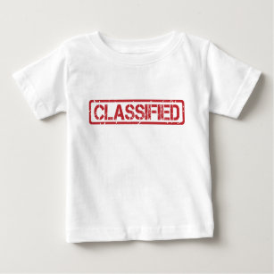 T-shirt Pour Bébé Documents classifiés Chemise bébé
