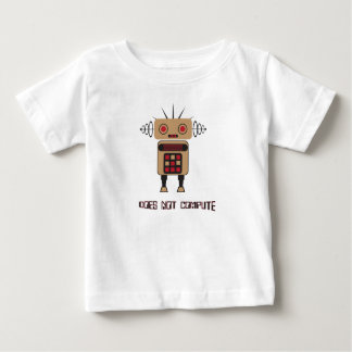 T-shirt Pour Bébé Does Not Compute Robot Shirts