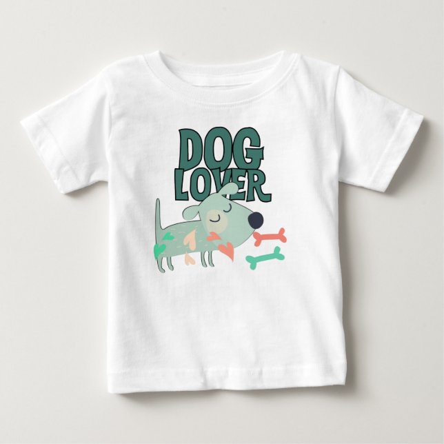 T-shirt Pour Bébé Dog (Devant)