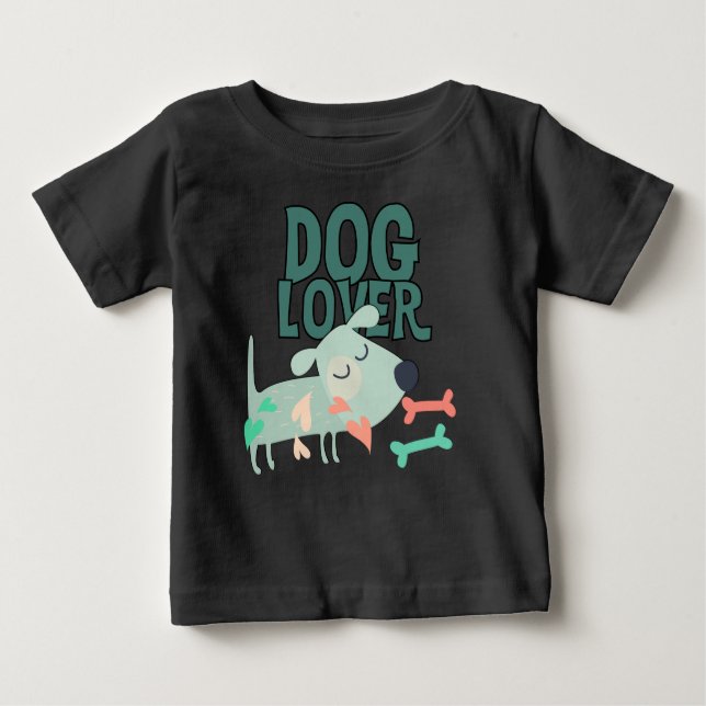 T-shirt Pour Bébé Dog (Devant)
