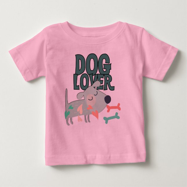 T-shirt Pour Bébé Dog (Devant)