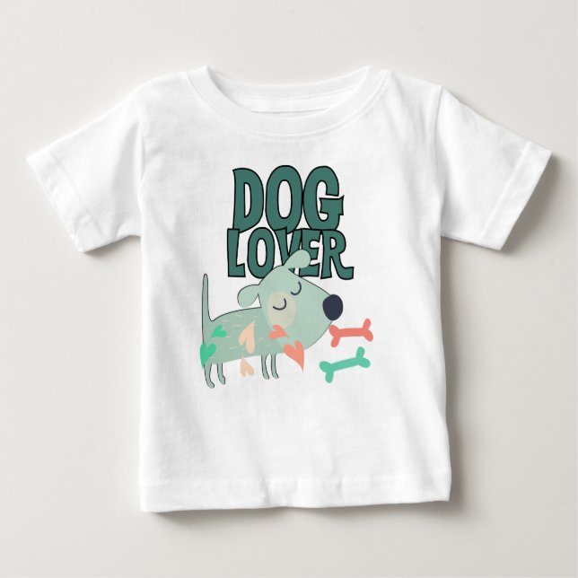 T-shirt Pour Bébé Dog (Devant)