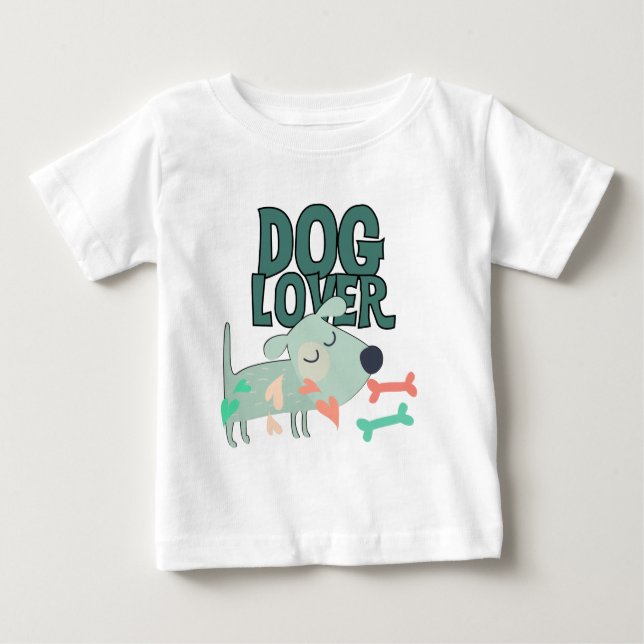 T-shirt Pour Bébé Dog (Devant)