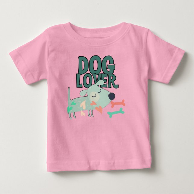 T-shirt Pour Bébé Dog (Devant)