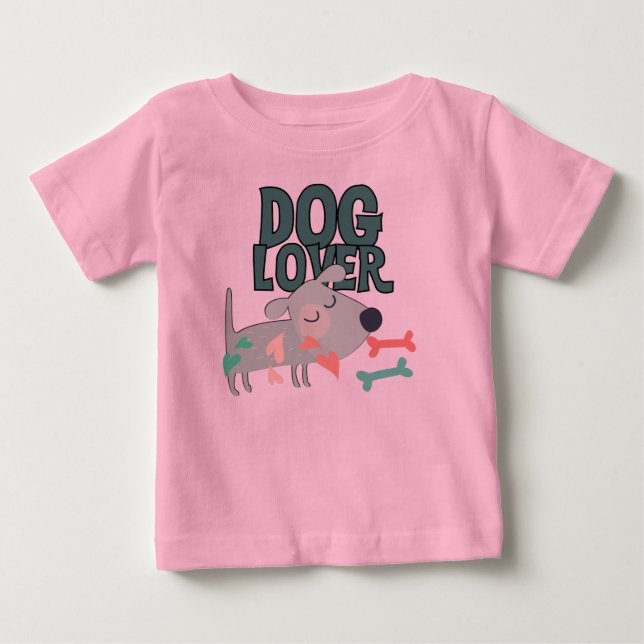 T-shirt Pour Bébé Dog (Devant)