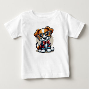 T-shirt Pour Bébé Doggo Plaid Élégant